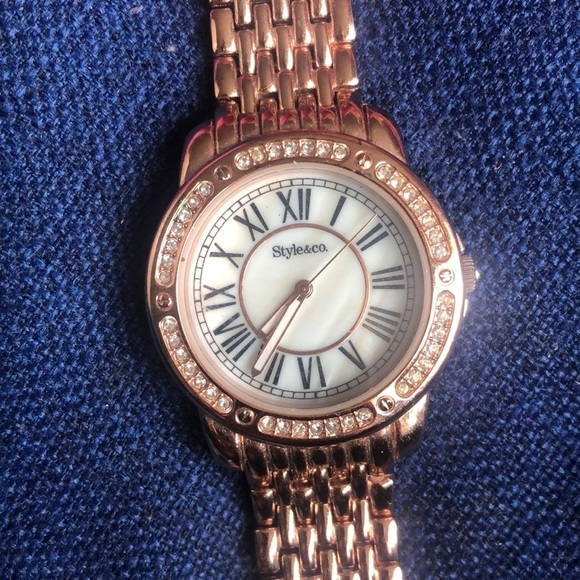 Rose Gold Style & Co Women’s Watch - Picture 1 of 5